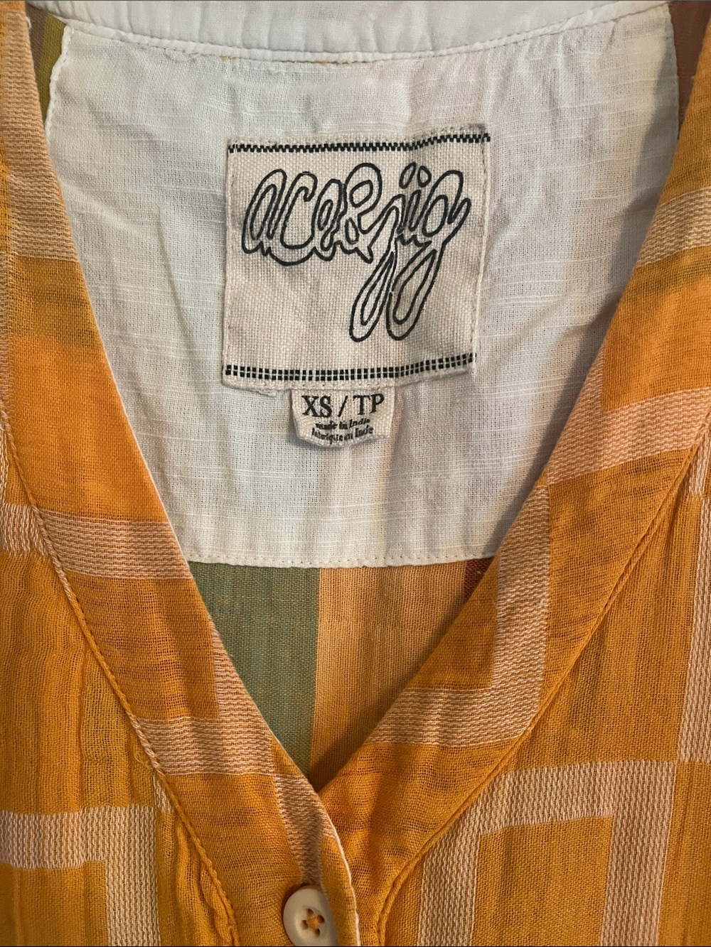 Ace & Jig Leelee dress in Cantaloupe - Picture 2 of 4